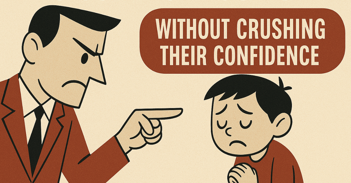 How to Correct Your Child Without Crushing Their Confidence